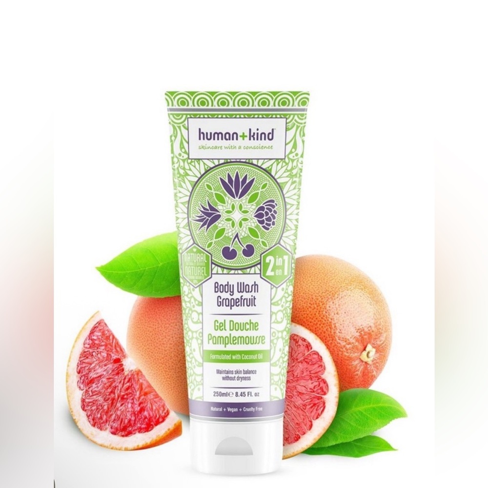 Human+Kind Grapefruit Body Wash 8.45oz New
